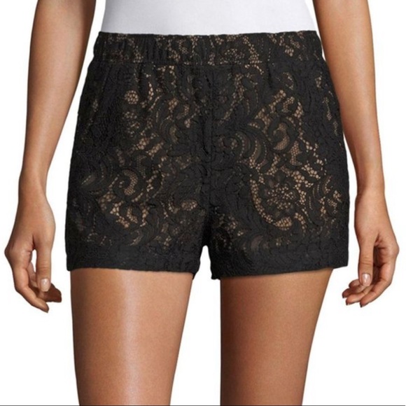 BCBGMaxAzria Black Lace Shorts with Pockets Size Small - Picture 5 of 12